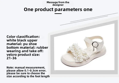 Girls' sandals Summer children's non-slip soft-soled princess beach shoes Fashion sandals for little girls