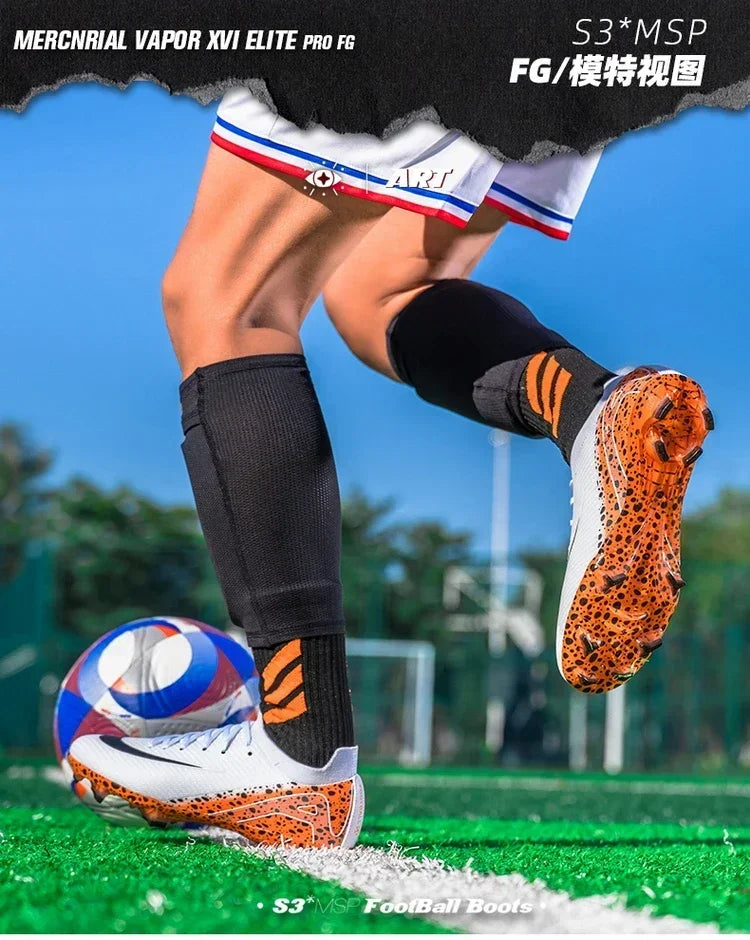 New Men Soccer Shoes Professional Football Boots Grass Outdoor Sport Non-Slip Training Shoes Match Sneakers Ultralight Unisex