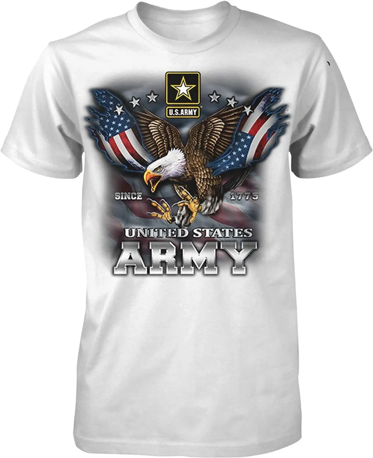US Army Since 1775 Eagle USA American Flag Wings Men's T-Shirt wholesale cheap graphic t shirts 2024 streetwear t-shirts