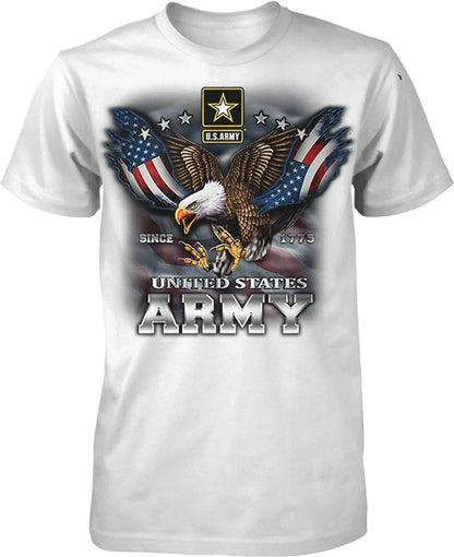 US Army Since 1775 Eagle USA American Flag Wings Men's T-Shirt wholesale cheap graphic t shirts 2024 streetwear t-shirts