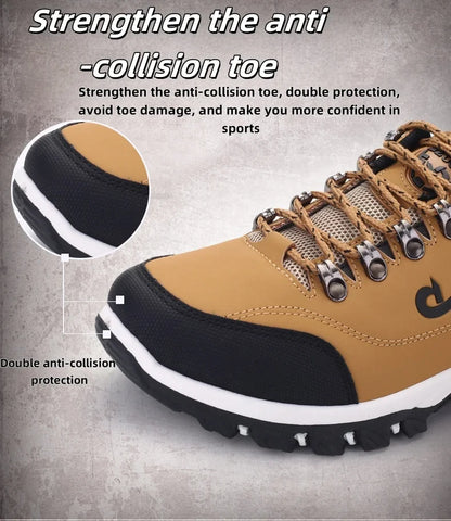 Men's leather Casual Shoes, Men's Sports Shoes, Spring,Autumn,Winter Shoes, Men's Tennis lightweight Wear-resistant Hiking Shoes