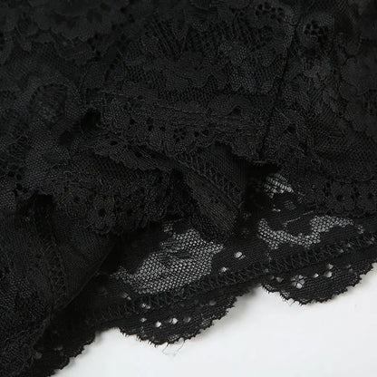 Sheer Lace Camisole Dress with Ultra Spicy and Lightweight Mesh; Sexy Dress for A Minority of Hot Girls