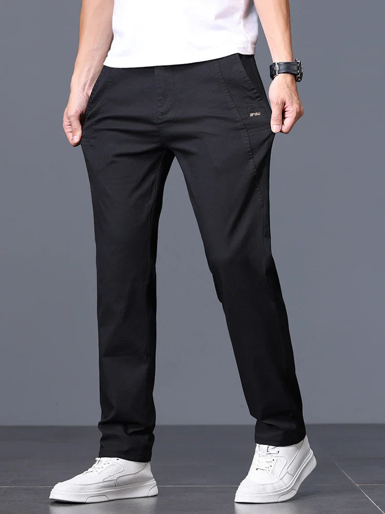 2025 Spring Thin Brand Men's Lyocell Pants Casual Business Straight Elastic Waist Comfortable Trousers Pants for Male