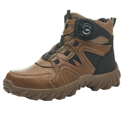 Work Safety Shoes Smash-proof and Puncture-proof Sports Safety Shoes Outdoor Mountaineering Wear-resistant Steel Boots