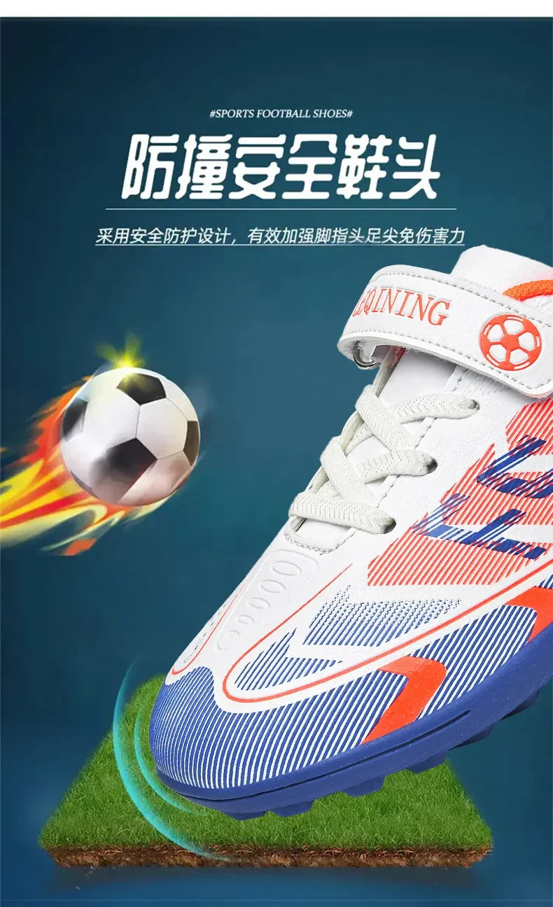 Kids Soccer Shoes Cleats Professional School Football Boots Grass Training Sport Footwear Boys Outdoor Futsal Soocer Boots 30-38