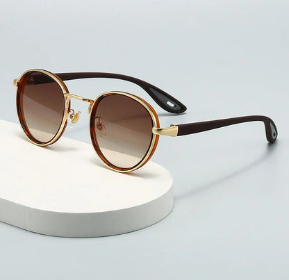 Vintage Designer Outdoor Sunglasses Men Round Fashion Plastic Titanium High Quality Sun Glasses Man UV Protection Glasses Woman