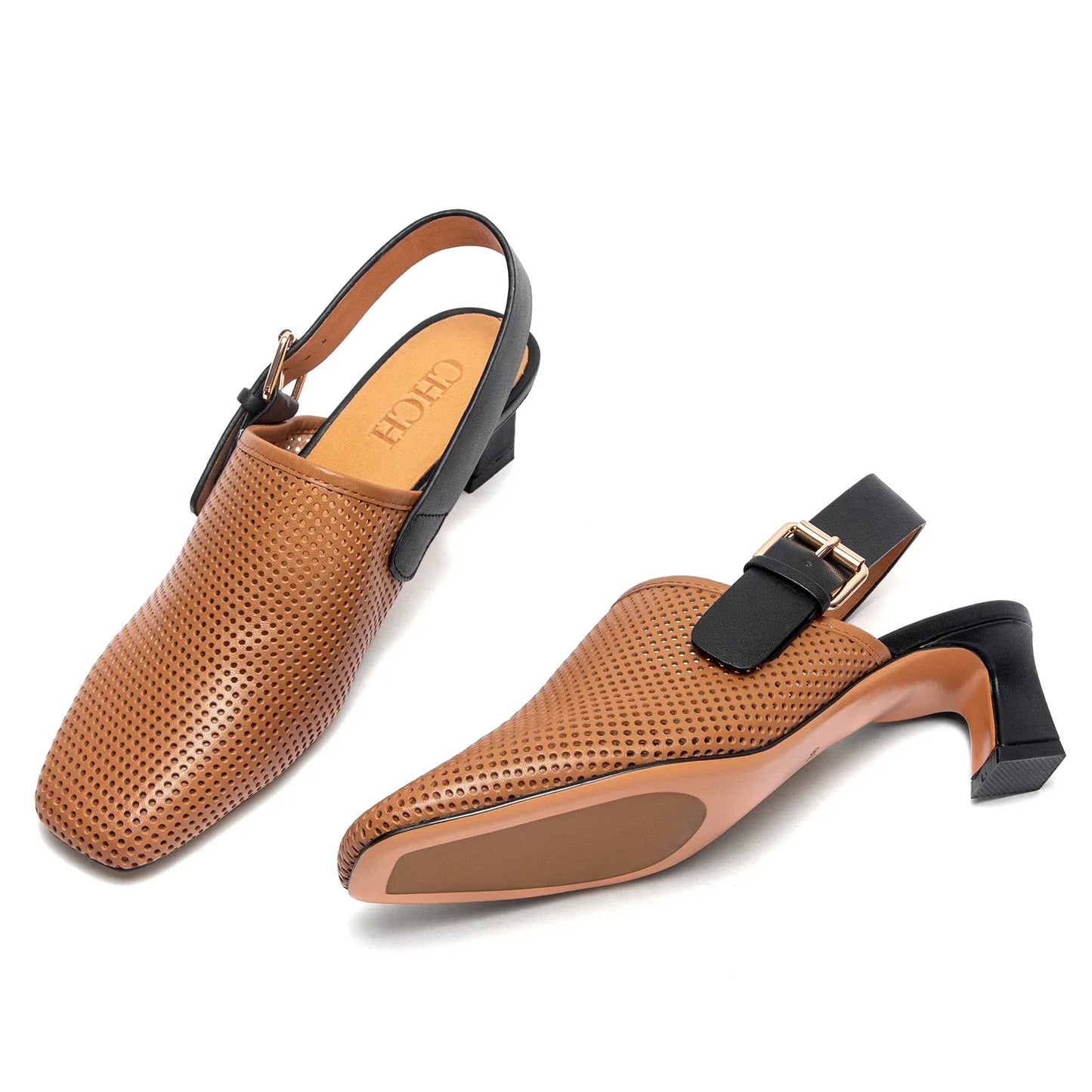 Sandals Women's High Heels Summer Cow Leather Comfortable Sandals Business girls