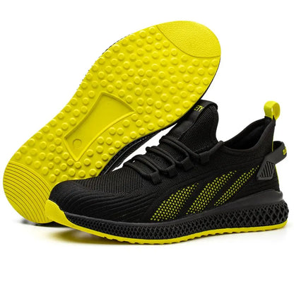 Steel Toe Safety Shoes for Men Women Lightweight Work Sneakers Puncture Proof Work Shoes Unisex Coustruction Safety Work Boots