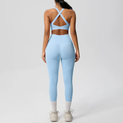 Yoga Suit Sports Set Womens Sportswear Sports women's yoga bra  Tummy Control Slimming Booty Leggings Women's tracksuit