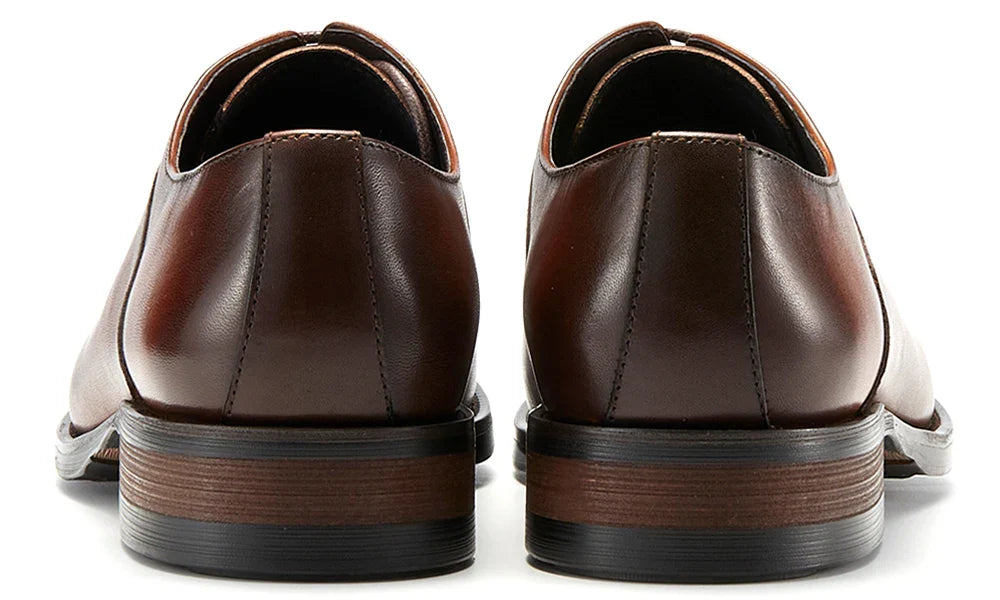 Italian Men's Genuine Leather Oxford Shoes Classic Breathable Gentleman Top Layer Cowhide Business Dress Shoes