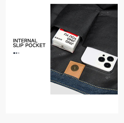 Multiple Pockets Large Capacity Denim Tote Bag Women Trend Commuting Work Shopping Ladies Jeans Handbag Utility Traveling
