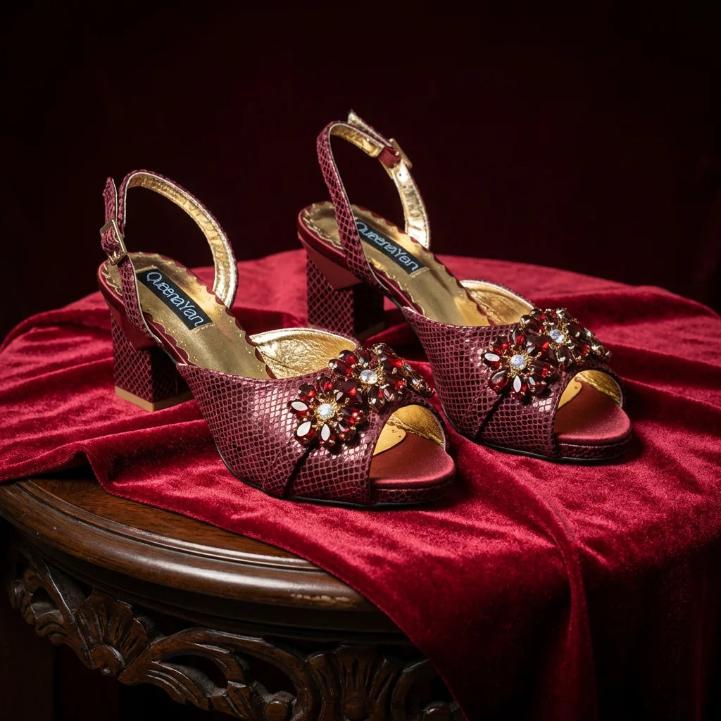 New Elegant 2026 Lilac Peep Toe Women Heels with Diamond Accents - Italian Design Matching Pumps and Bag Set for Parties