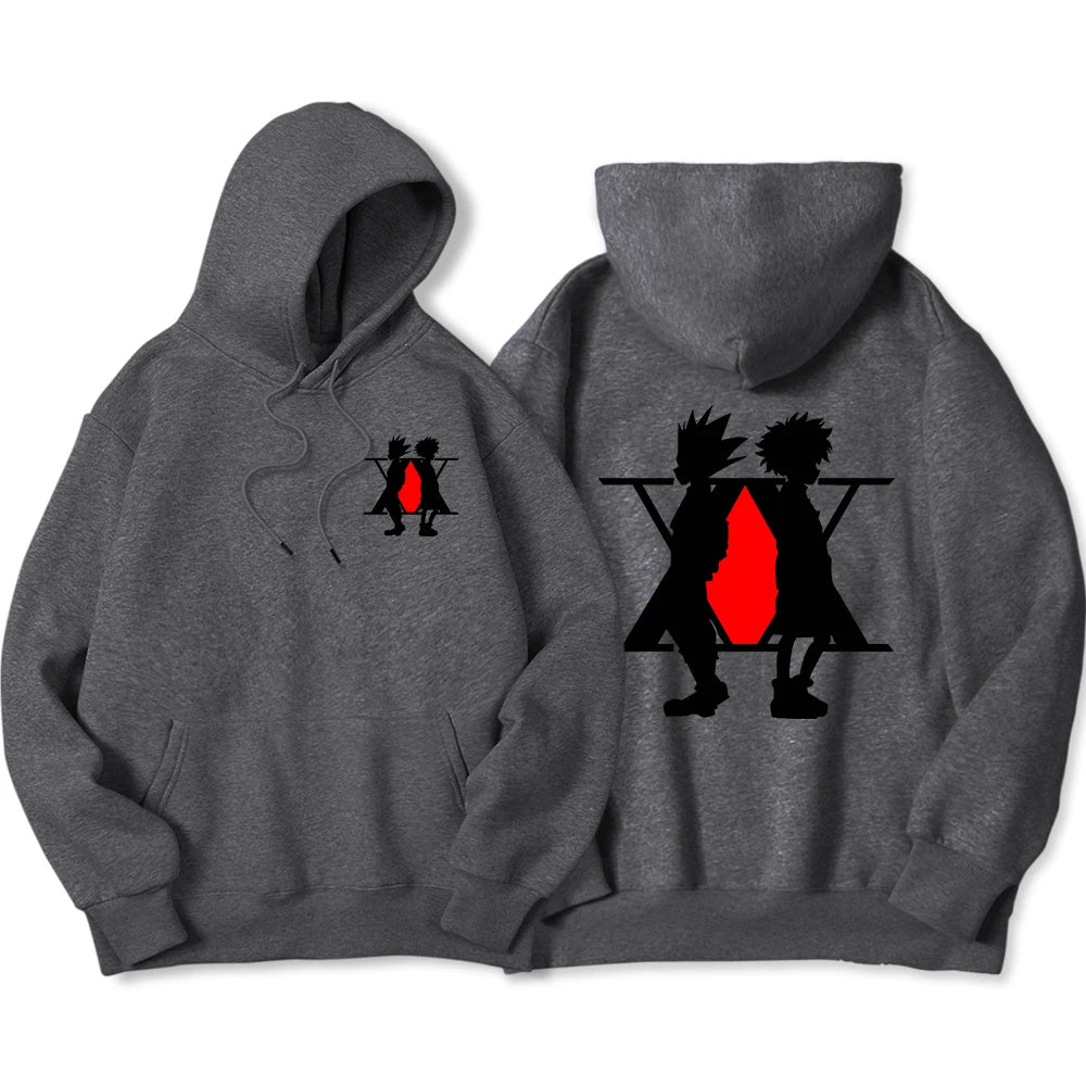 Japan Anime Graphic Xx Prints Hoodies Mens Oversized Casual Streetwear Fleece Pullovers Street Clothes Hip Hop Fashion Hoody