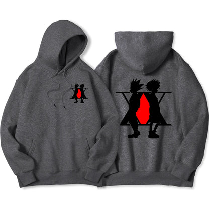 Japan Anime Graphic Xx Prints Hoodies Mens Oversized Casual Streetwear Fleece Pullovers Street Clothes Hip Hop Fashion Hoody