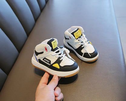 Children Tennis Shoes High-top Sports Shoes for Girls Fashion Causal Kids School Boys Basketball Shoes Breathable Soft Sneakers