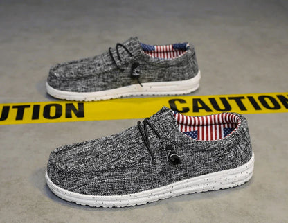 Men Casual Canvas Shoes Mens Loafers Breathable Slip on Flats Male Vulcanized Shoes Driving Shoes Plus Size 47 Walking Sneakers