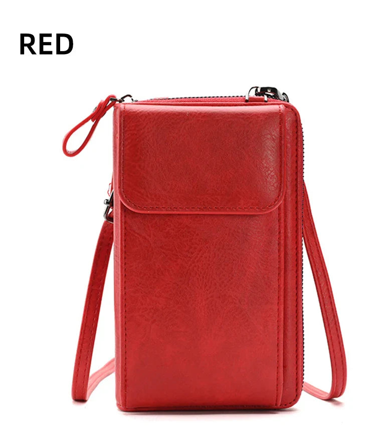 Fashionable single-shoulder bag, versatile crossbody bag, colorful mobile phone bag, large-capacity coin purse