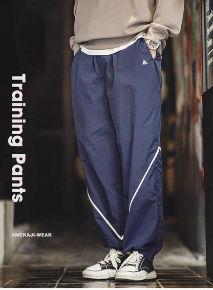 Men's autumn and winter casual sport suit, reflective quick-dry loose jacket and long pants, 100% nylon