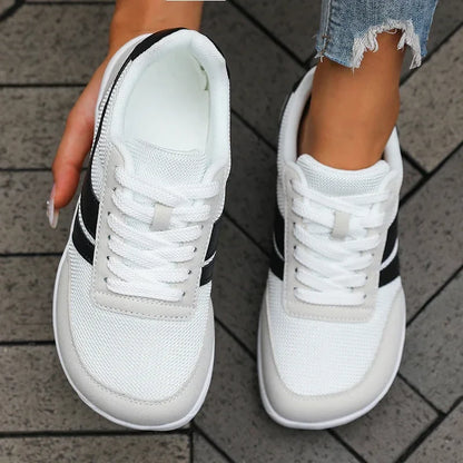 Minimalist Barefoot Shoes for Women Casual Versatile Soft Sole Wide Last Shoes Summer Breathable Comfortable Barefoot Sneakers