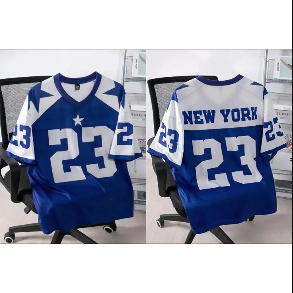 3D New York 23 Printed Men's Street Fashion Short Sleeved T-shirt Breathable Quick Drying Sports Casual T-shirt
