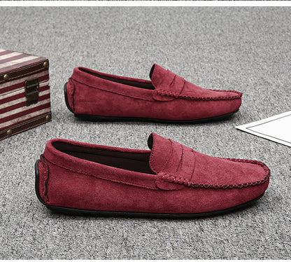 Trend Suede Men Casual Shoes Breathable Comfort Slip-on Mens Driving Shoes Fashion Men Lazy Shoes Luxury Brand Loafers Moccasins