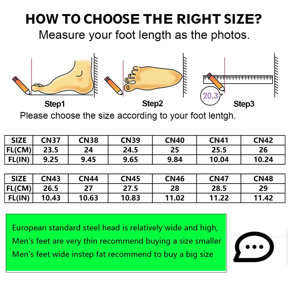 Men's Summer Steel Toe Safety Shoes Anti-Crush And Piercing Breathable Lightweight Outdoor Pure Black Work Shoes