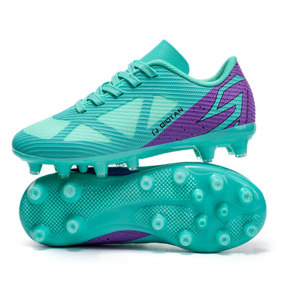 Personalized and fashionable children's sports football shoes, comfortable and breathable indoor and outdoor sports shoes