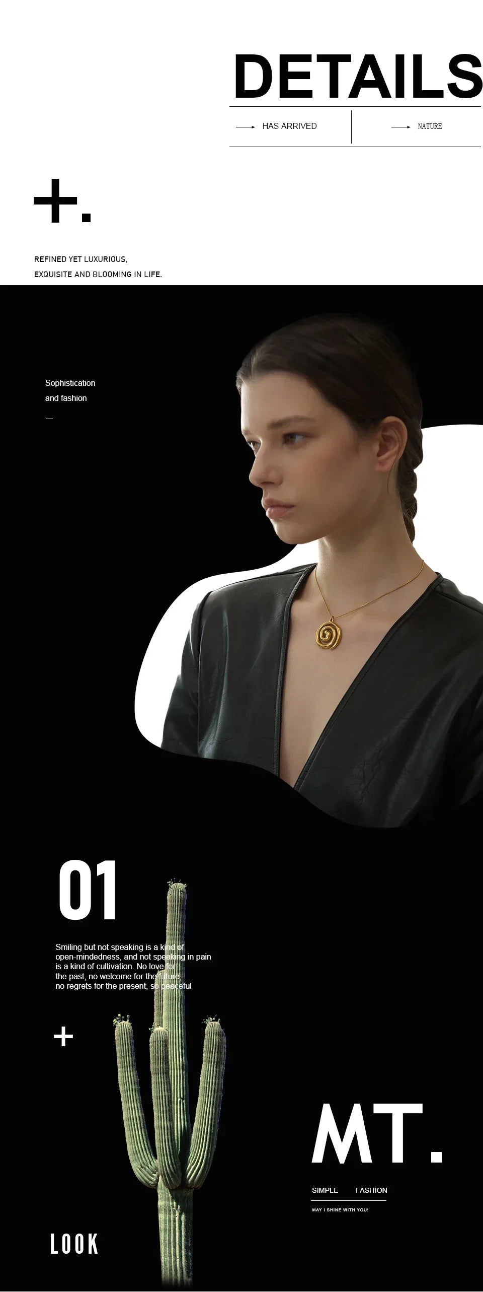 Trendy Stainless Steel Round Circle Pendant Necklace 18K PVD Plated Waterproof Statement Neck Jewelry Bijoux Femme New