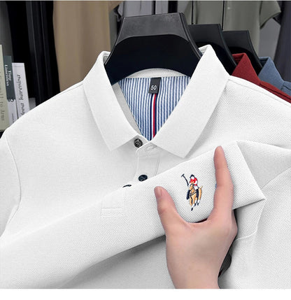High end brand 100% cotton short sleeve polo shirt luxury pony embroidery men's summer comfort fashion designer new Paul T-shirt