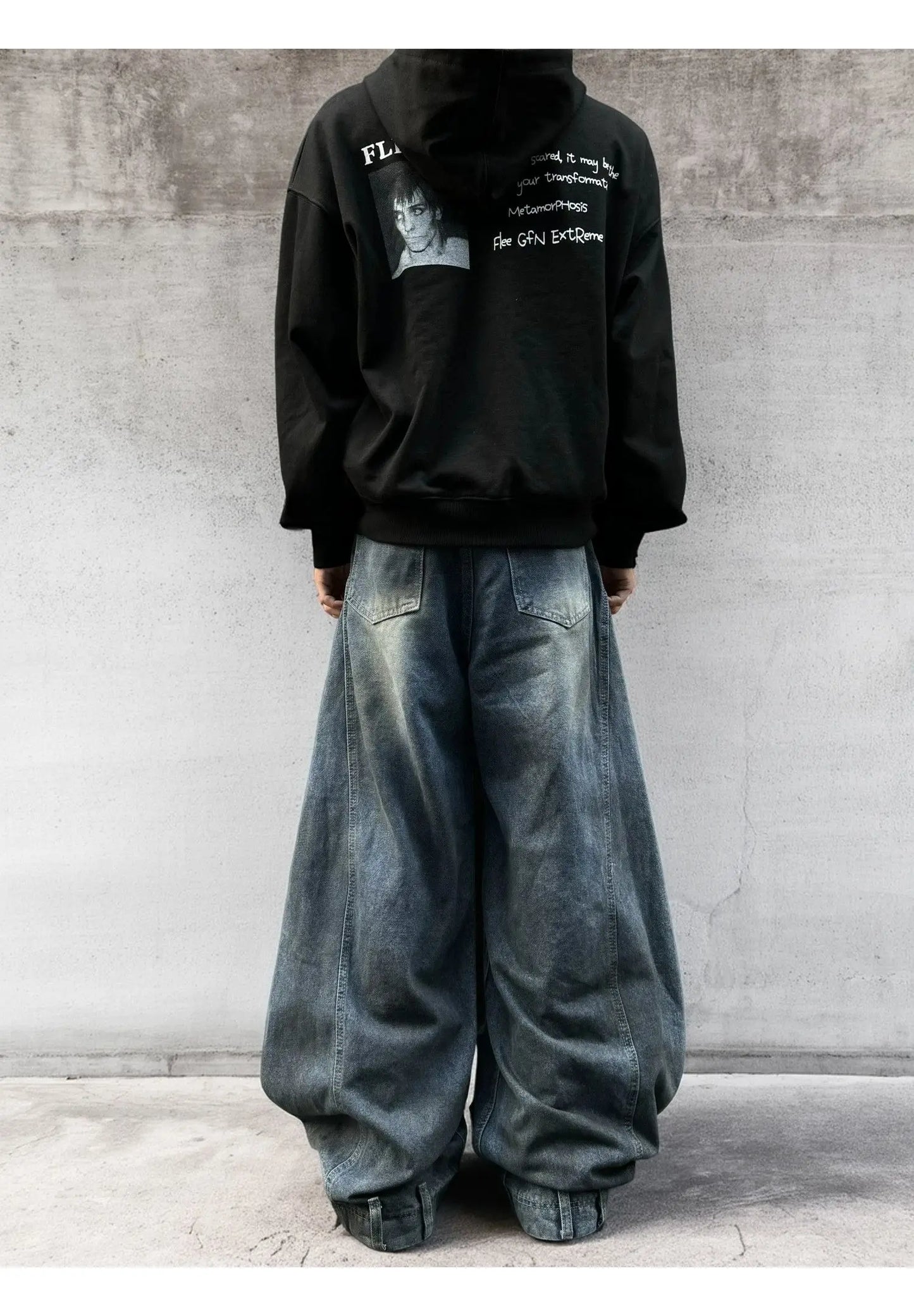 Autumn New Men's 98% Cotton Jeans American Y2k Streetwear Hole Patchwork Design Denim Pants Youth Straight Baggy Stretch Jeans