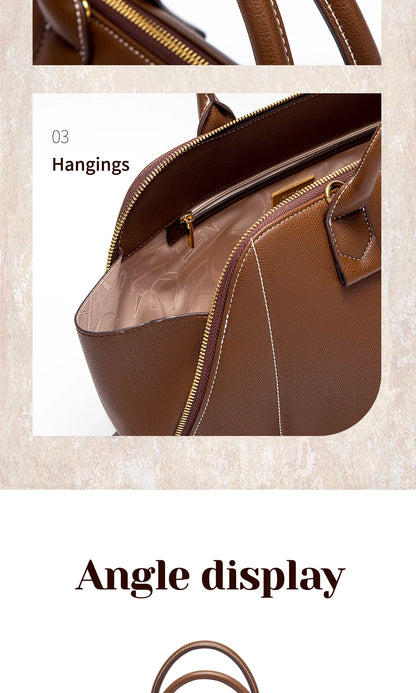 Women's Shoulder Bag New High Quality Business Bag Large Capacity Handbag Wine Red