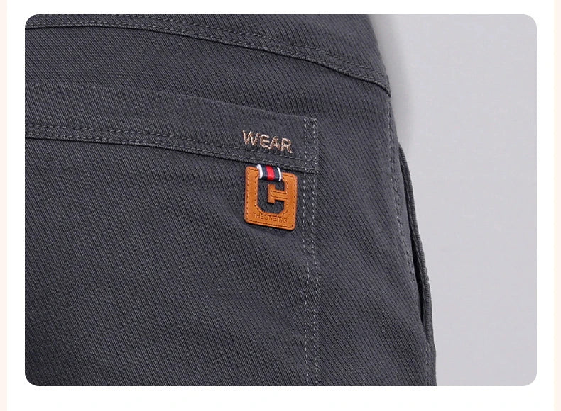 New Winter High-End Business Men's Suit Pants Autumn and Winter Slim Straight Casual Pants Versatile Fashion Trousers Korean