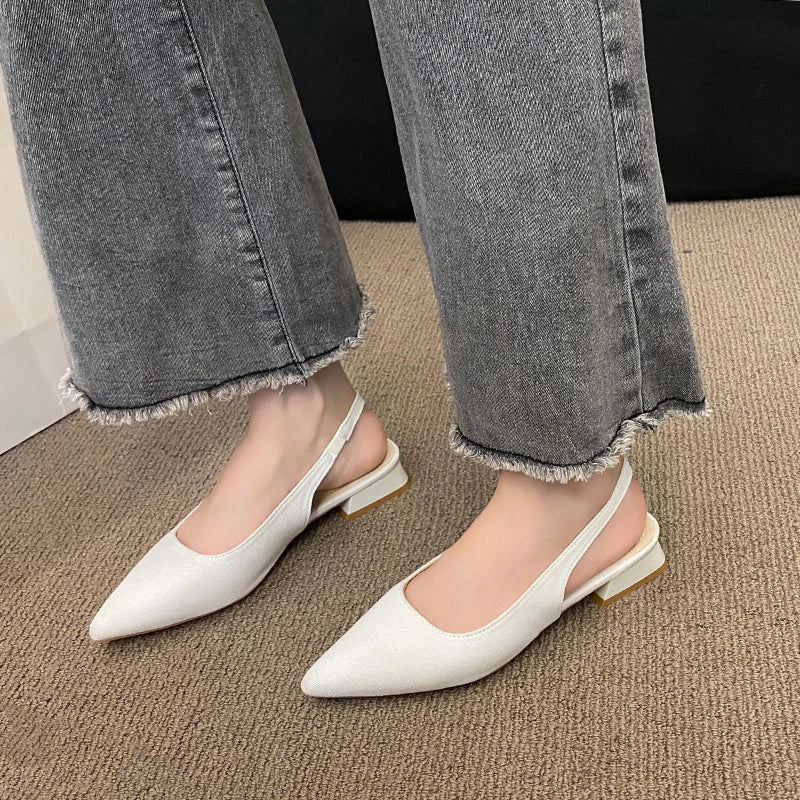 Slippers Women Summer New Toe Over Indoor Sandals Square Toe Solid Flat Shoes Fashion Beach Adult Sandals