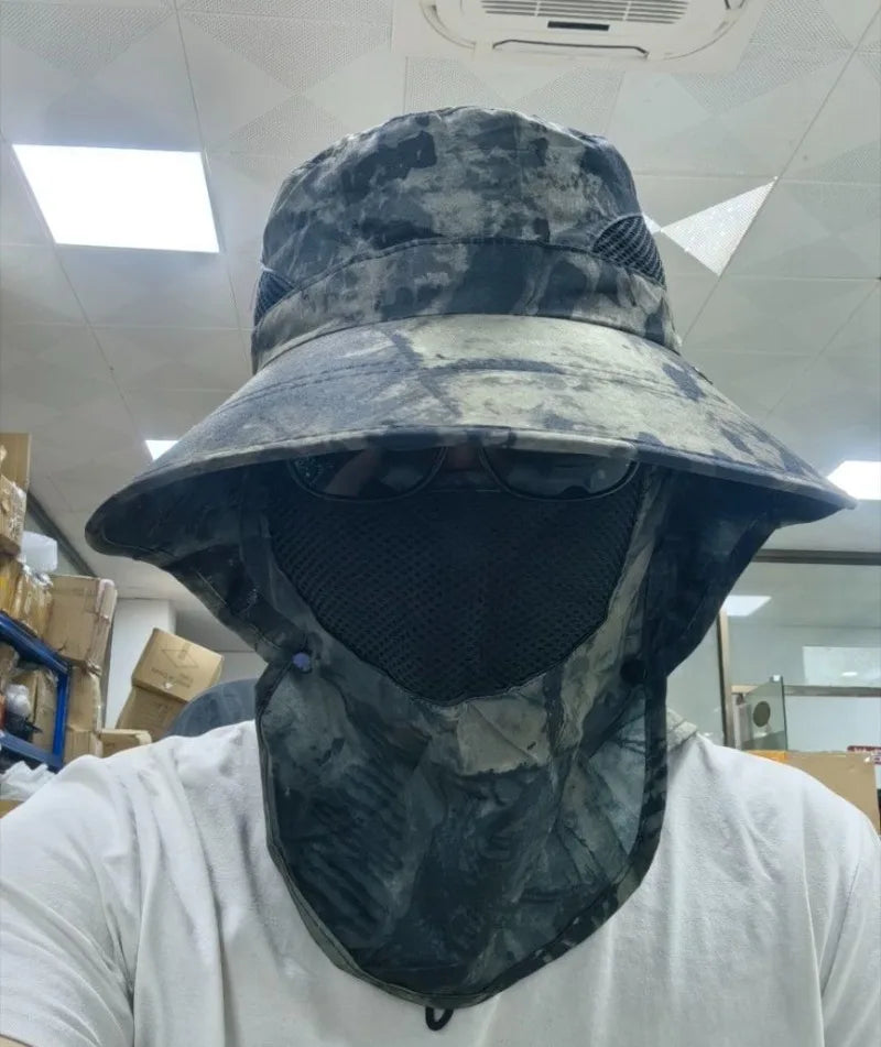 Sun Hats UV Protection Outdoor Hunting Fishing Cap for Men Women Hiking Camping