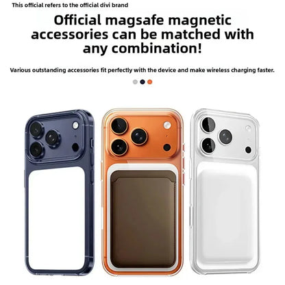 Magsafe Case For iPhone 17 Pro  17 Pro Max 17 Back Cover Transparent magnetic Wireless Charging