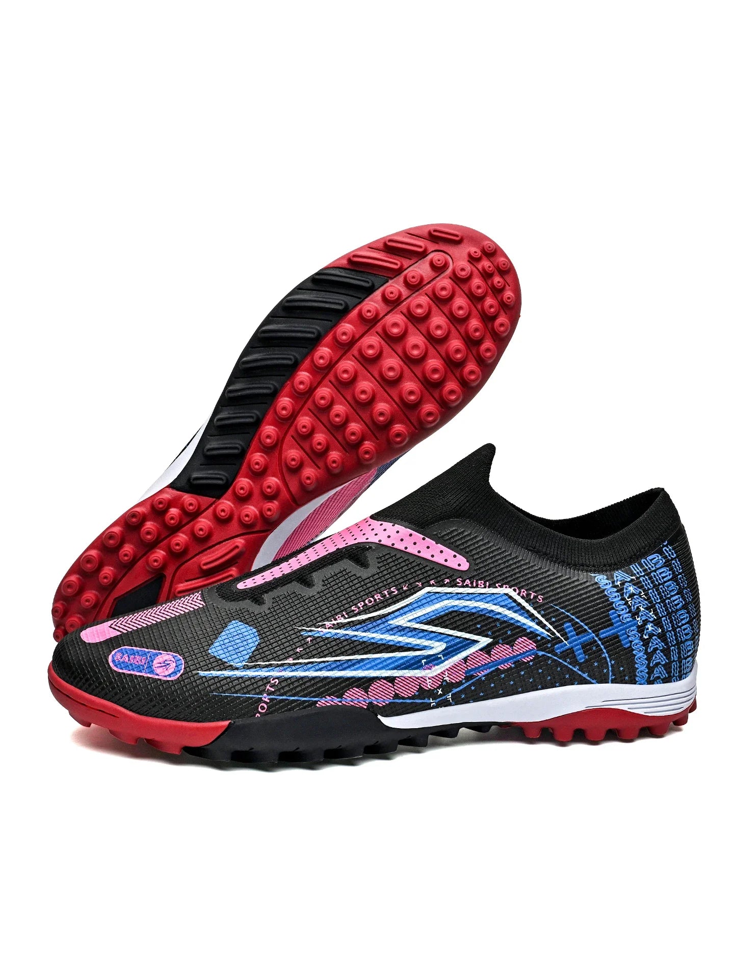 TF Soccer Cleats Men Women Kids PU Synthetic Upper Rubber Outsole Wear-resistant Non-slip Training Shoes