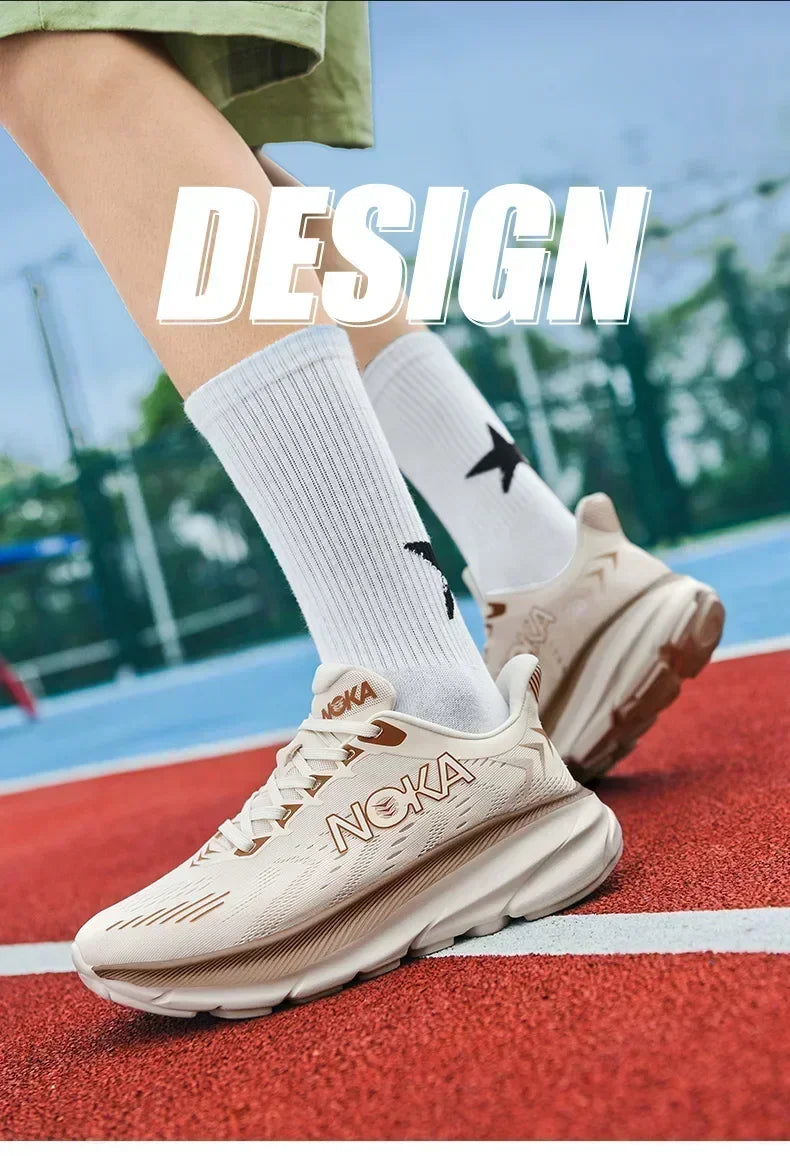 Men's Running Shoes Outdoor Couple Non-Slip Jogging Breathable Cushioning Luxury shoes Trainer Race Sneakers Mesh Off-road Shoes
