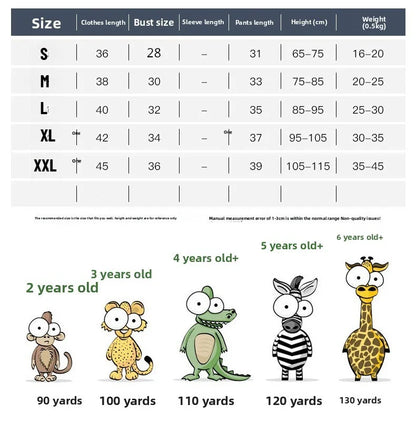 2PC Summer Boys' Short-sleeve Shirt Tops Print Fashionable Outfit for Outdoor Wear New Summer Trendy Set for Kids