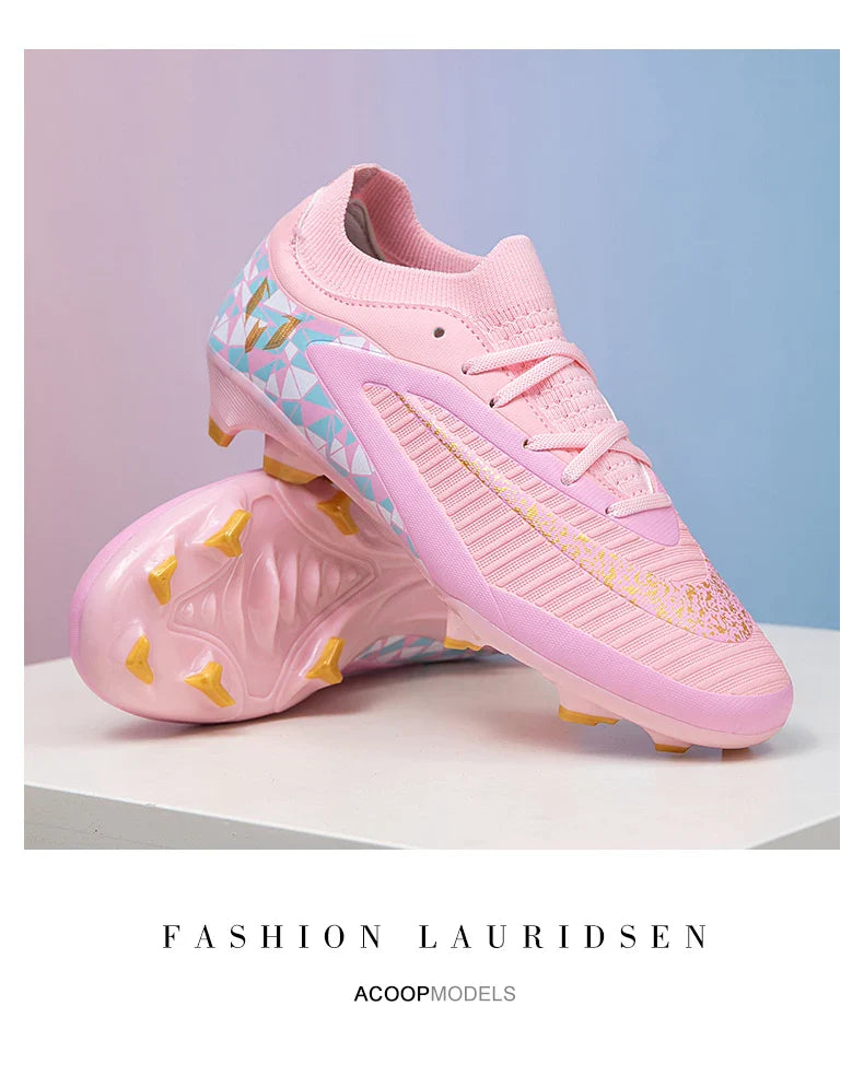 New Kid Match Boys Soccer Shoes Comfortable Outdoor Match Professional Football Boots Sneakers Non-Slip Sports Shoes Unisex
