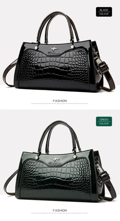 2024 Genuine High Quality  Luxury Handbag Designer Crossbody Bags for Women  Fashion Crocodile Pattern  Shoulder Bag Totes Bags