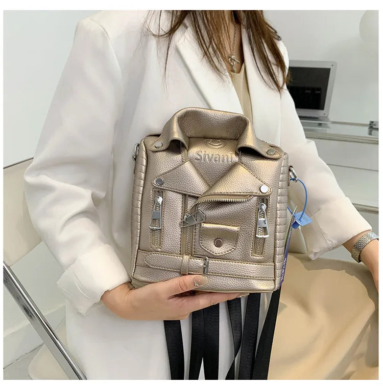 Hip hop Jacket Design Shoulder Bag Clothes Shape Women Handbag Fashion Brand  Lady Crossbody Bag Luxury Designer Travel Backpack