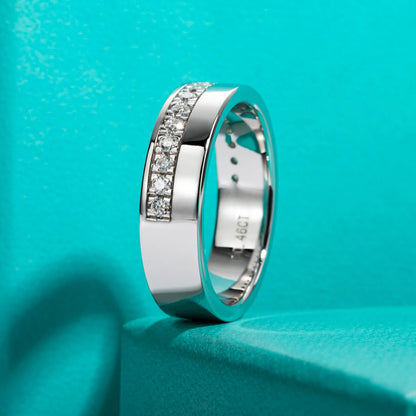 D Color Moissanite Wedding Band Rings For Men S925 Sterling Silver Band Ring Men&Women Rings Jewelry Wholesale