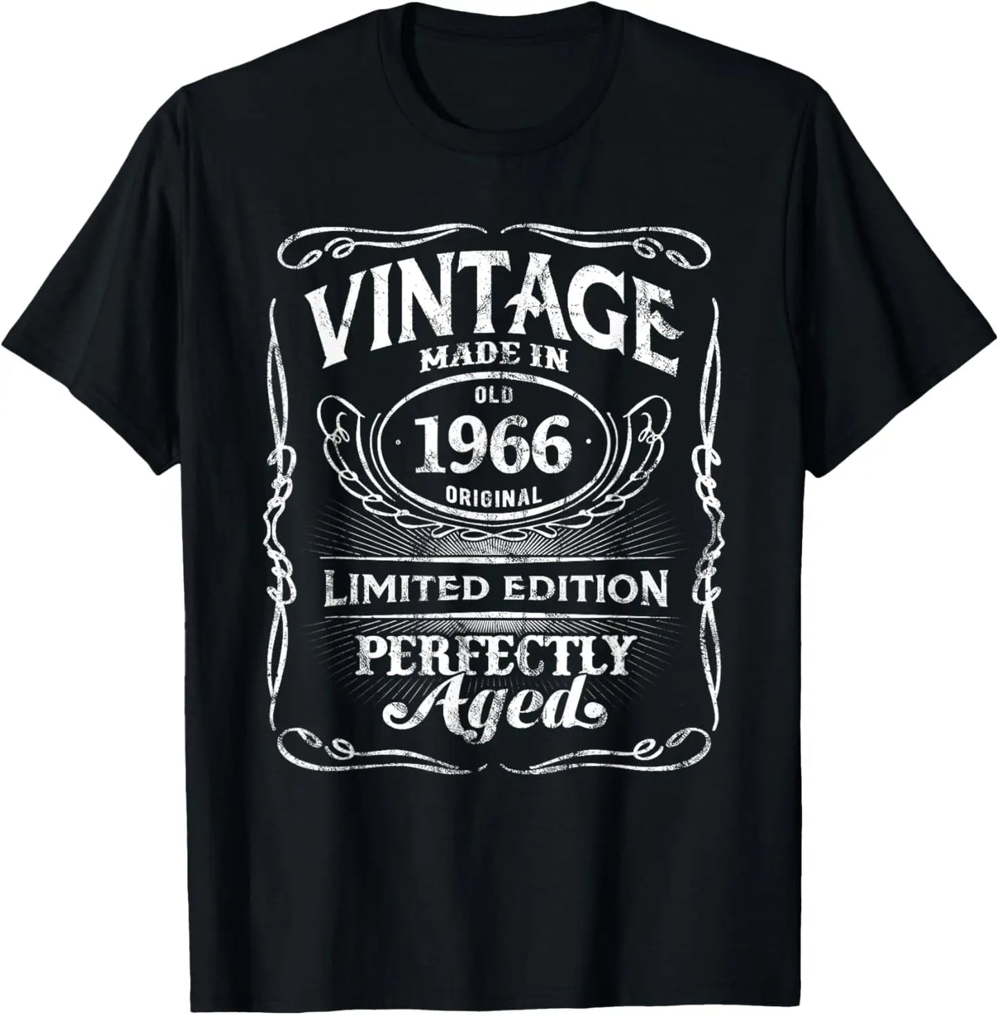 Vintage Legend Born in 1966 59th Birthday Tee 59 Years Old T-Shirt Custom Printed Graphic T Shirts Mens Clothing Ropa Hombre
