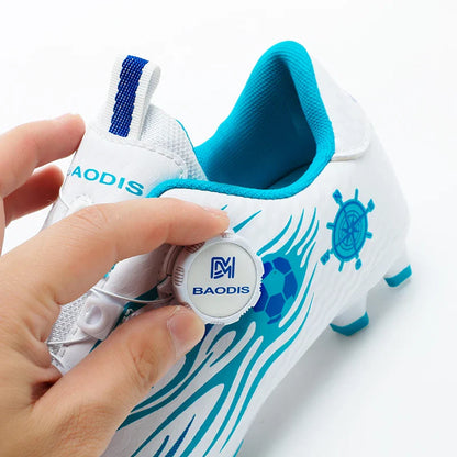 New Children Soccer Cleats Football Boots TF FG Anti-Slip Comfortable Training Shoes Outdoor Indoor Sneakers for Kids Boys Girls