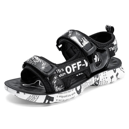 New Style 2025 Summer Kids Sandals Fashion Sandalias Childrens Shoes Non-slip Soft Bottom Beach Boys Sandals For Child