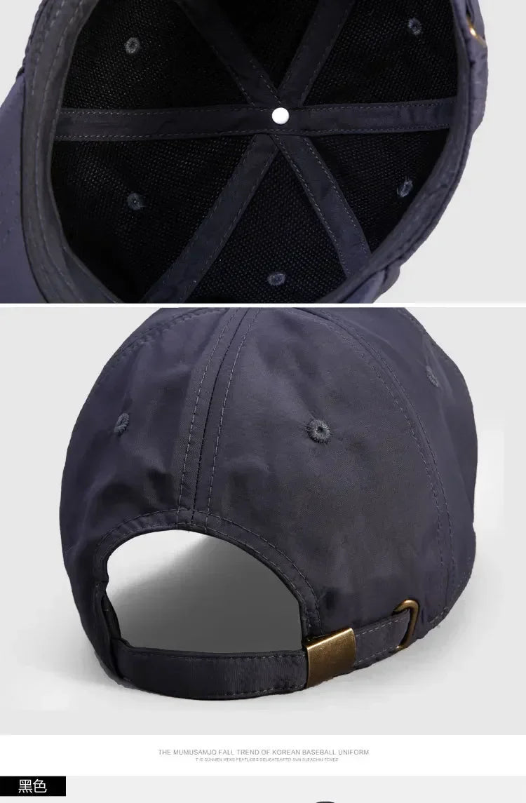 Big Size Summer Quick Drying Baseball Cap Man Breathable Large Plus Head Size Sun Hats Male Outdoor Sport Visor Cap Gorros