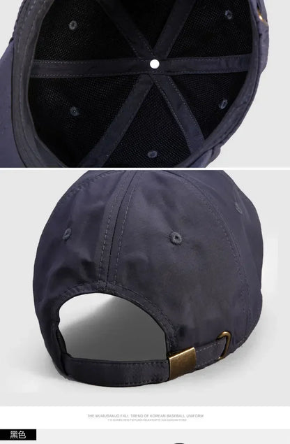 Big Size Summer Quick Drying Baseball Cap Man Breathable Large Plus Head Size Sun Hats Male Outdoor Sport Visor Cap Gorros