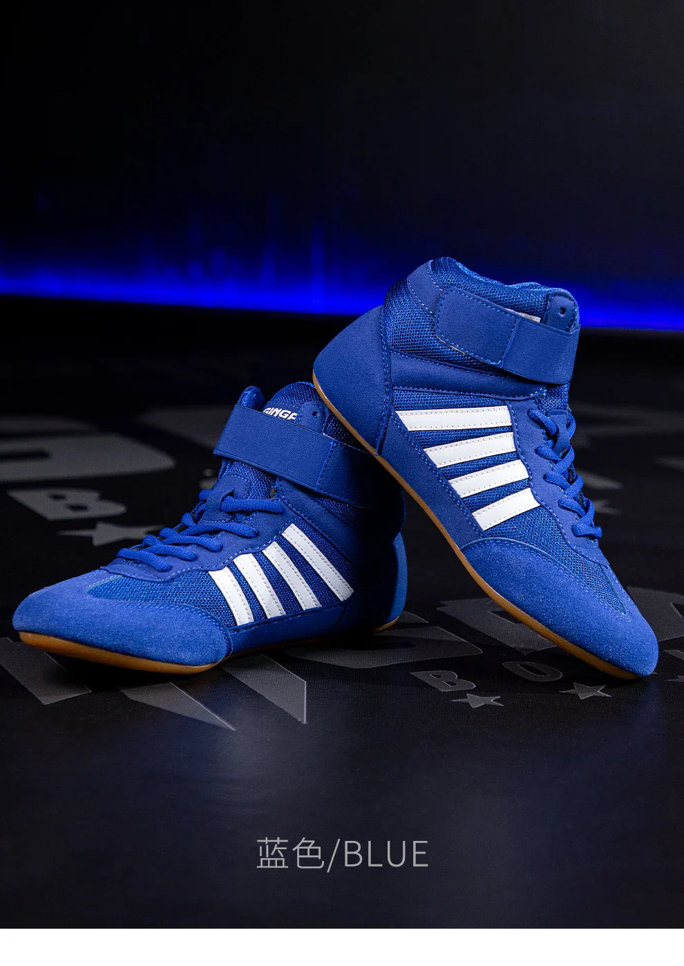 Botas de luta profissional masculinas e femininas 5 cores Sapatilhas de boxe Casal Antiderrapante Tênis Botas de luta masculinas respiráveis