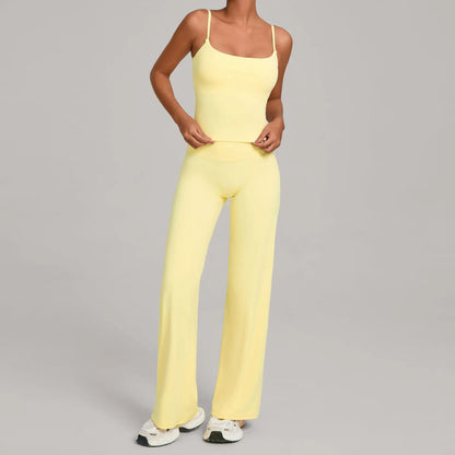 Gym Workout Clothes Women's Casual Wear Outdoor Sports Tight Yoga Suit Naked Feeling Fitness Suit High Waist Yoga Two-piece Set