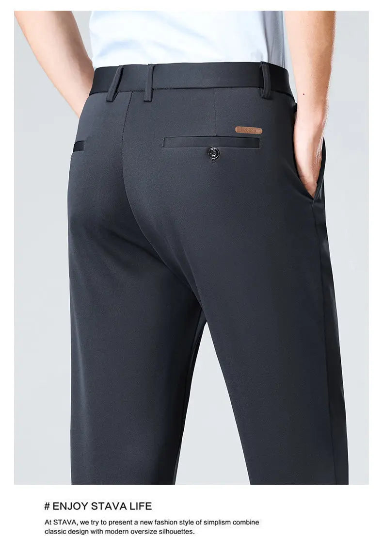 Mens Golf Pants with 4 Pockets Stretch Lightweight Quick Dry Breathable Slacks Casual Work Dress Pants for Men